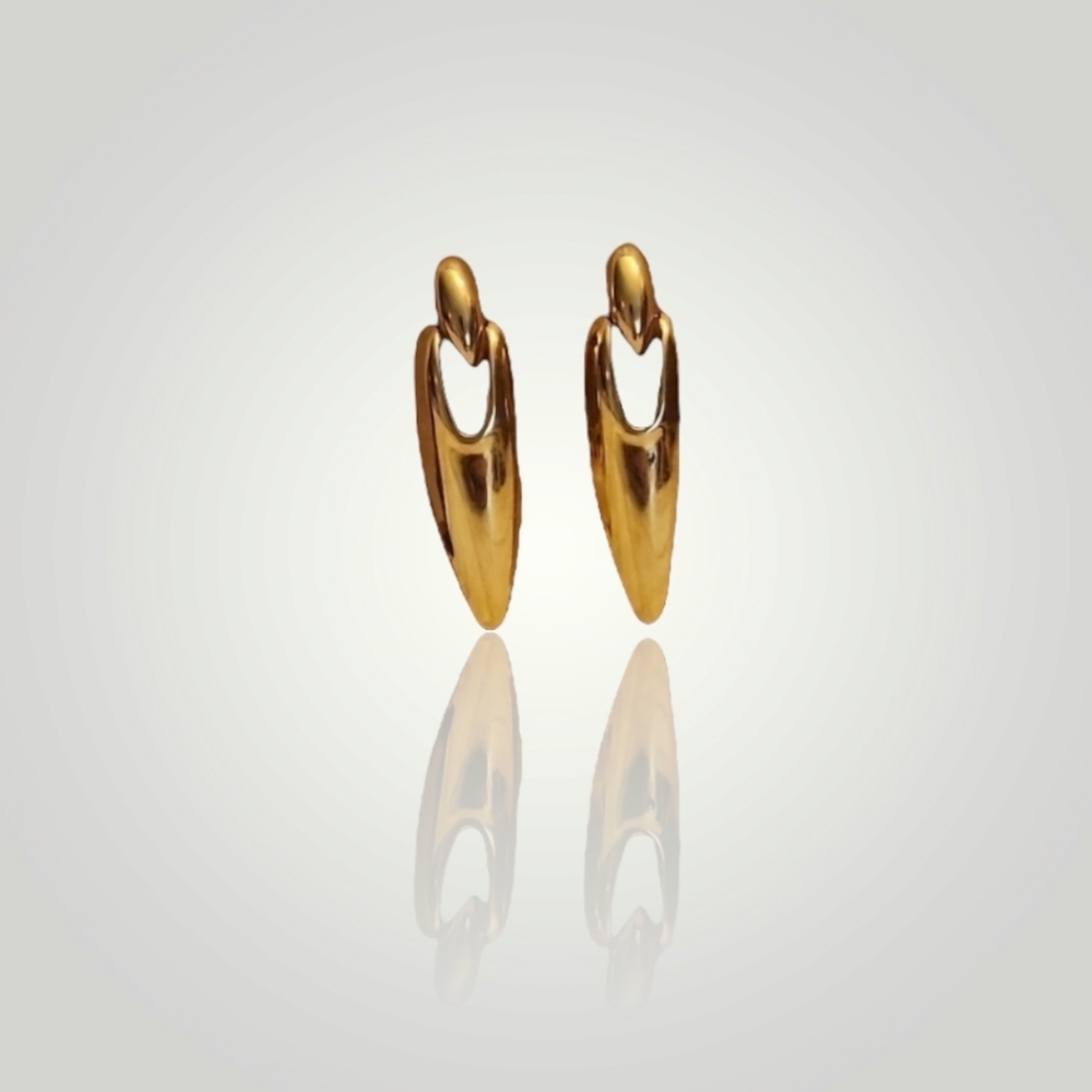 3 for $15 - Fun Goldtone Oblong Earrings